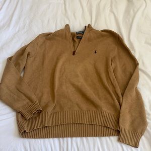 Ralph Lauren, size XL, beige, zip up sweater
